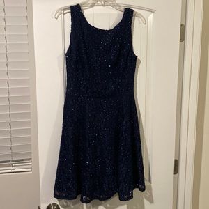 Glittery Lace Cocktail Dress